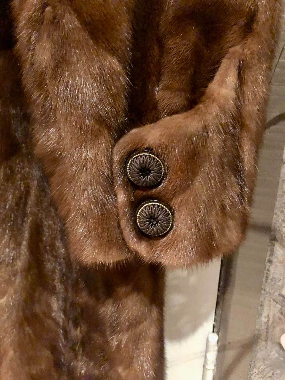 Manteau de fourrure renard marron - vintage Vêtements