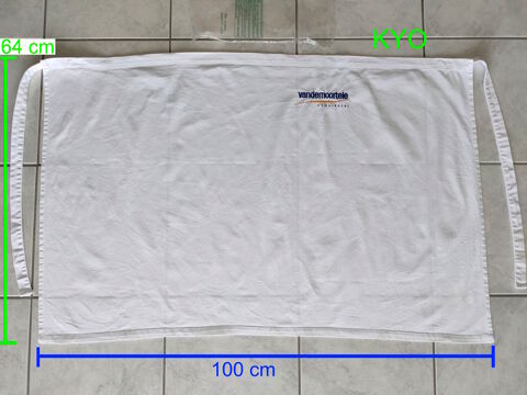 Tablier rectangulaire de cuisinier, pâtissier, blanc, coton 9 Foncine-le-Haut (39)