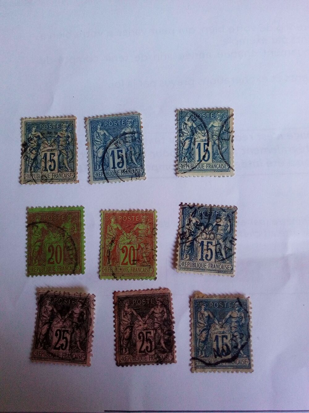 Timbres 19 e siecle 