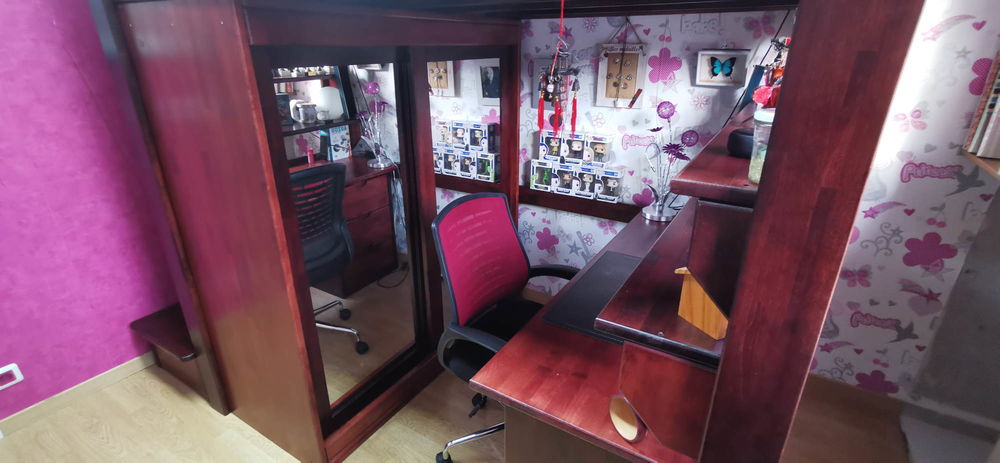 Mezzanine-Bureau-Armoire-Escalier tiroirs Meubles