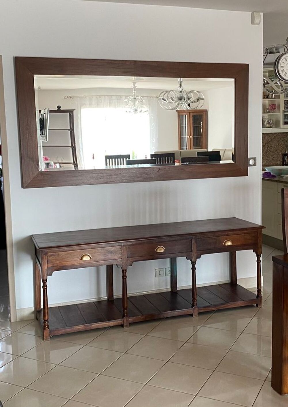 console bois 3 tiroirs Meubles