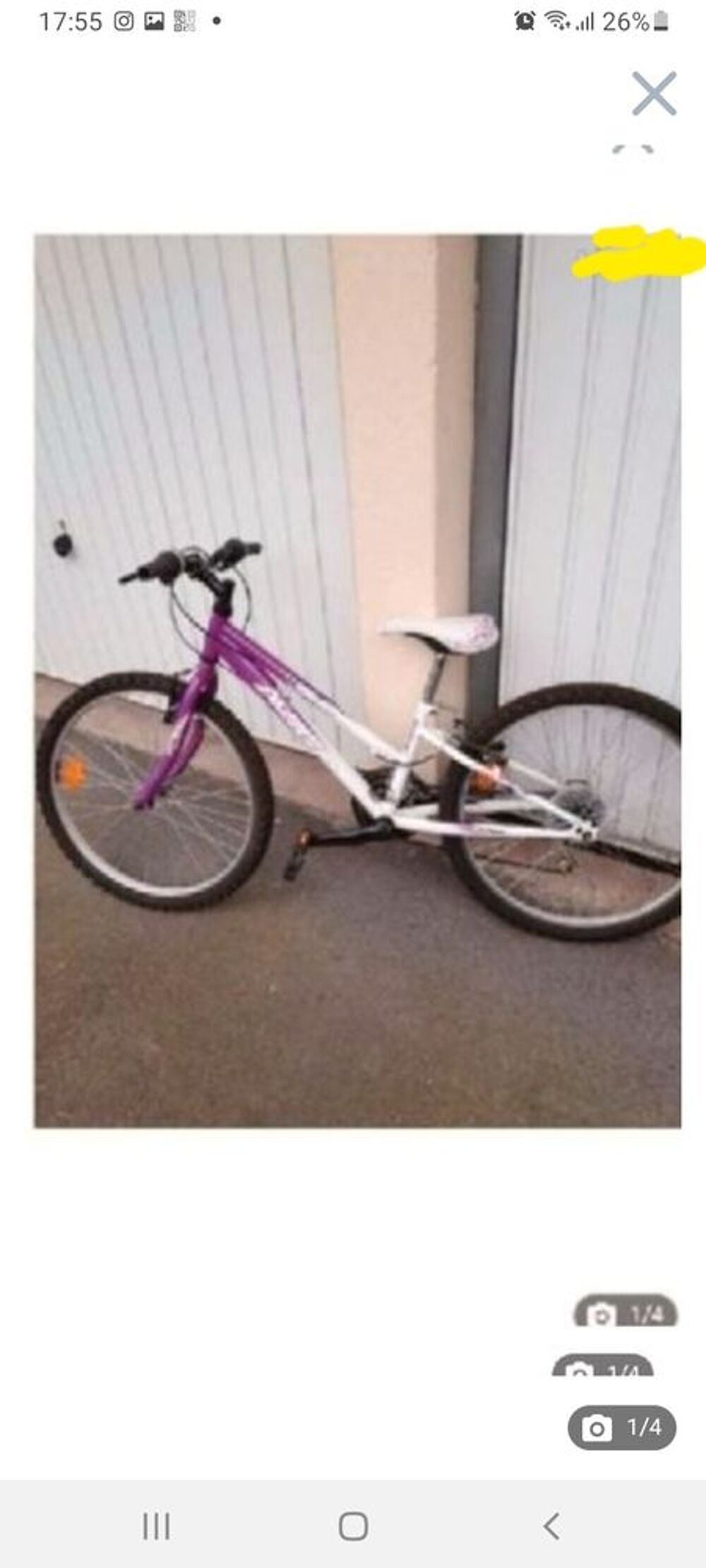 Achetez velo fille 24 occasion annonce vente Bondues 59