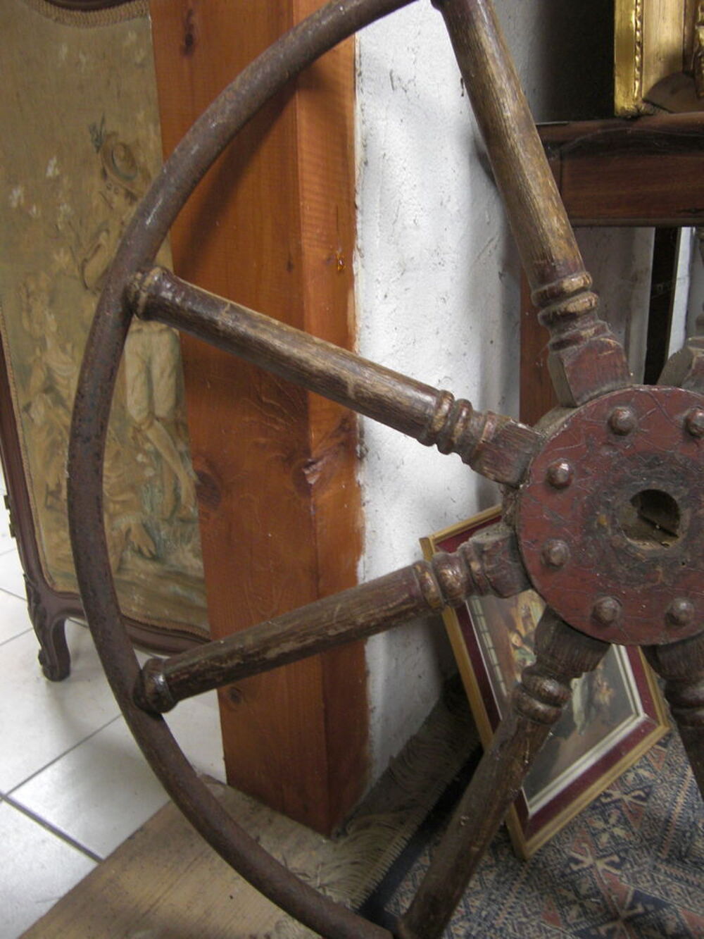 Roue de bateau ancienne Décoration