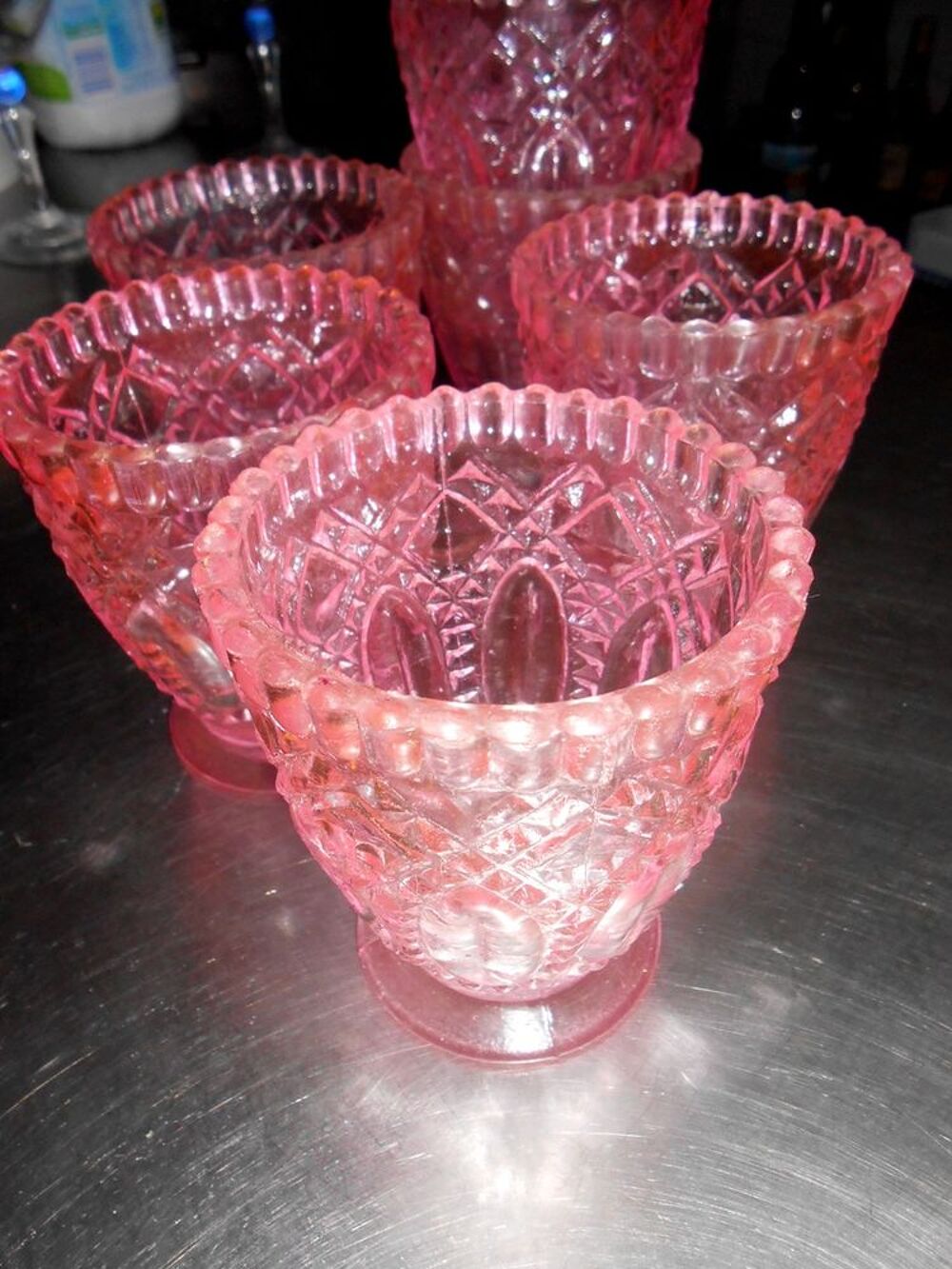 Verre rose Décoration