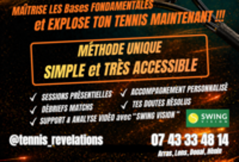   Cours de Tennis - Bases Techniques, Mentales et Stratégiques 