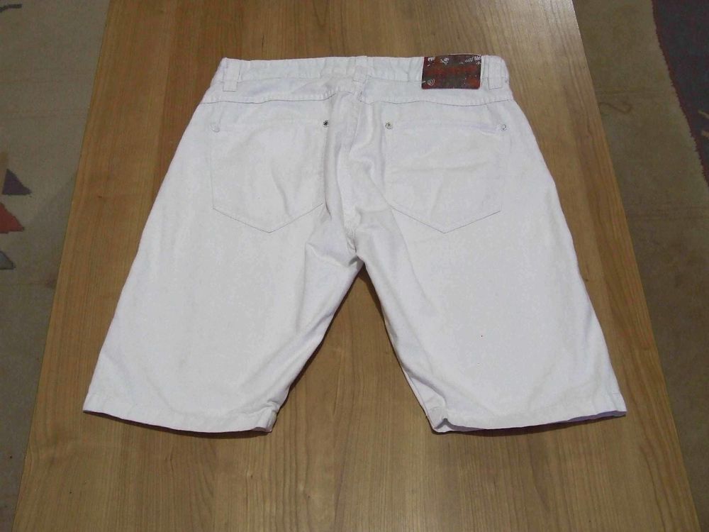 FREEGUN, Bermuda Homme, T.40 (M) Blanc, TBE Vêtements