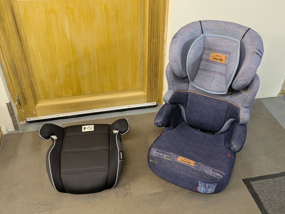 Lot de 3 si&egrave;ges auto Joie + 1 Nania + 1 rehausseur Norauto Puériculture