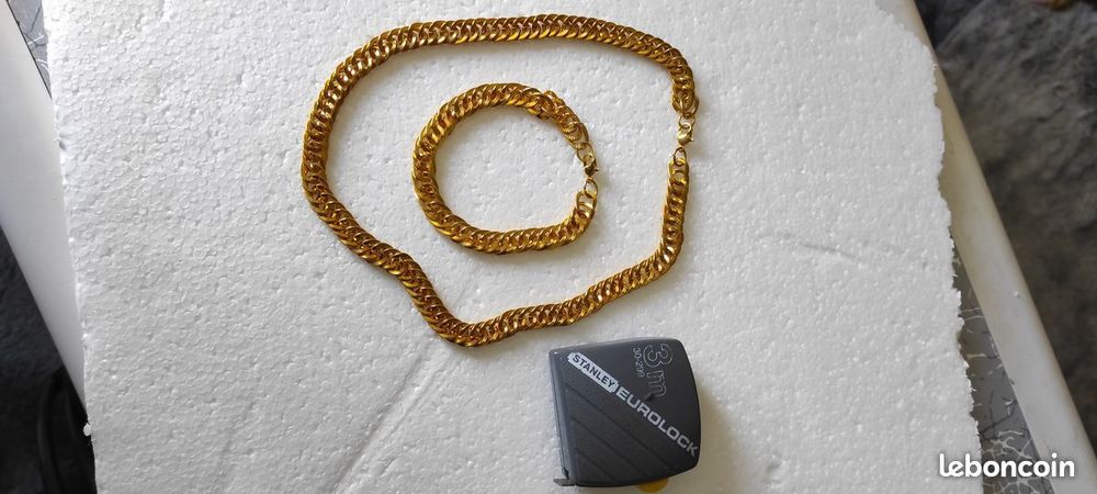 collier +gourmette dor&eacute;
fantaisie
mixte Bijoux et montres