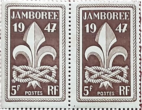 2 timbres jambore 1 ensemble de 2 tiimbres (1947) 0 Pontoise (95)