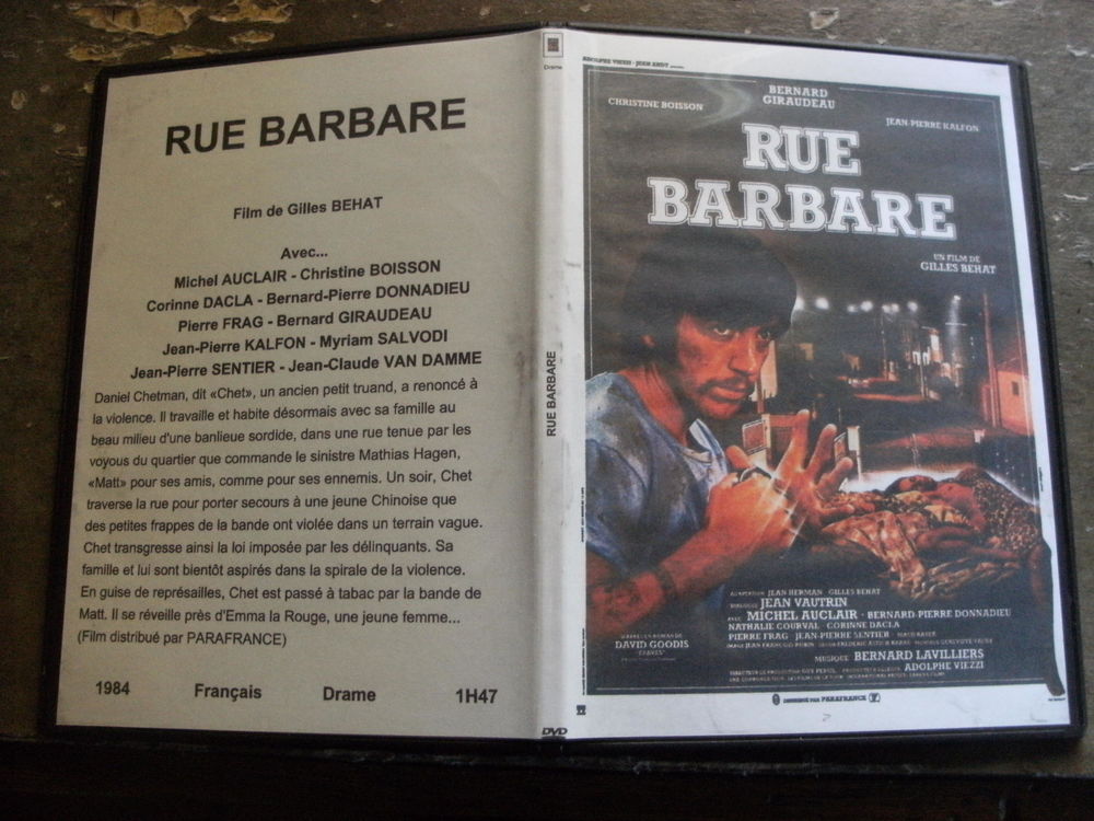 Rare film : " Rue barbare " DVD et blu-ray