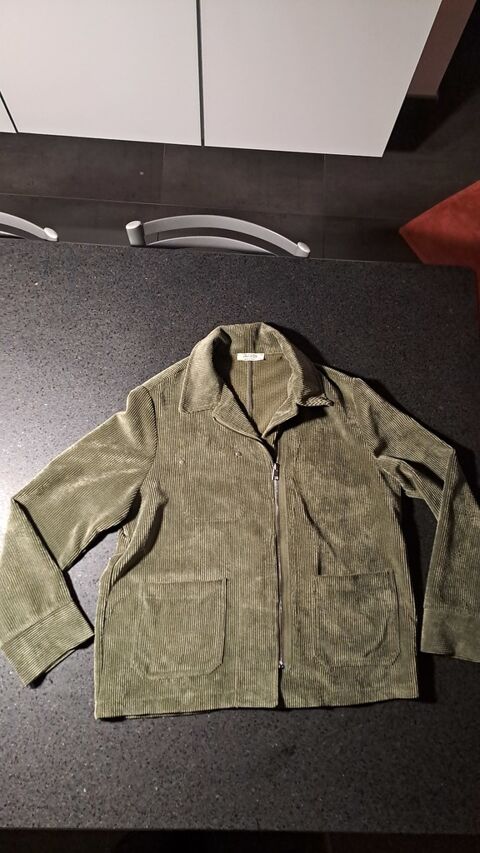 Veste en Velours Ctel Vert Olive 15 Dijon (21)