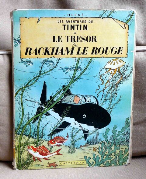 Tintin : le trésor de Rackham le rouge - B35 - 1964 6 Argenteuil (95)