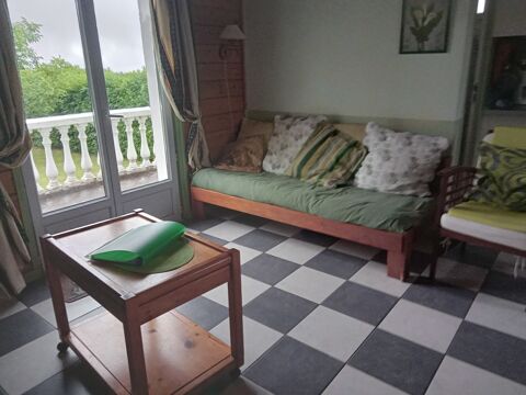 Canap� bois avec coussins   plus fauteuil assorti 25 Bertric-Bur�e (24)