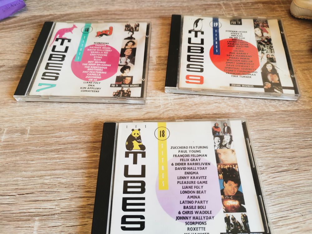 CD tubes divers CD et vinyles