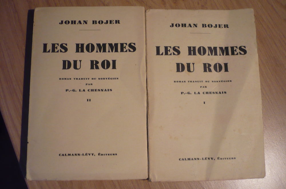 LES HOMMES DU ROIS de Johan BOJER - Tome I &amp; II (1941) Livres et BD
