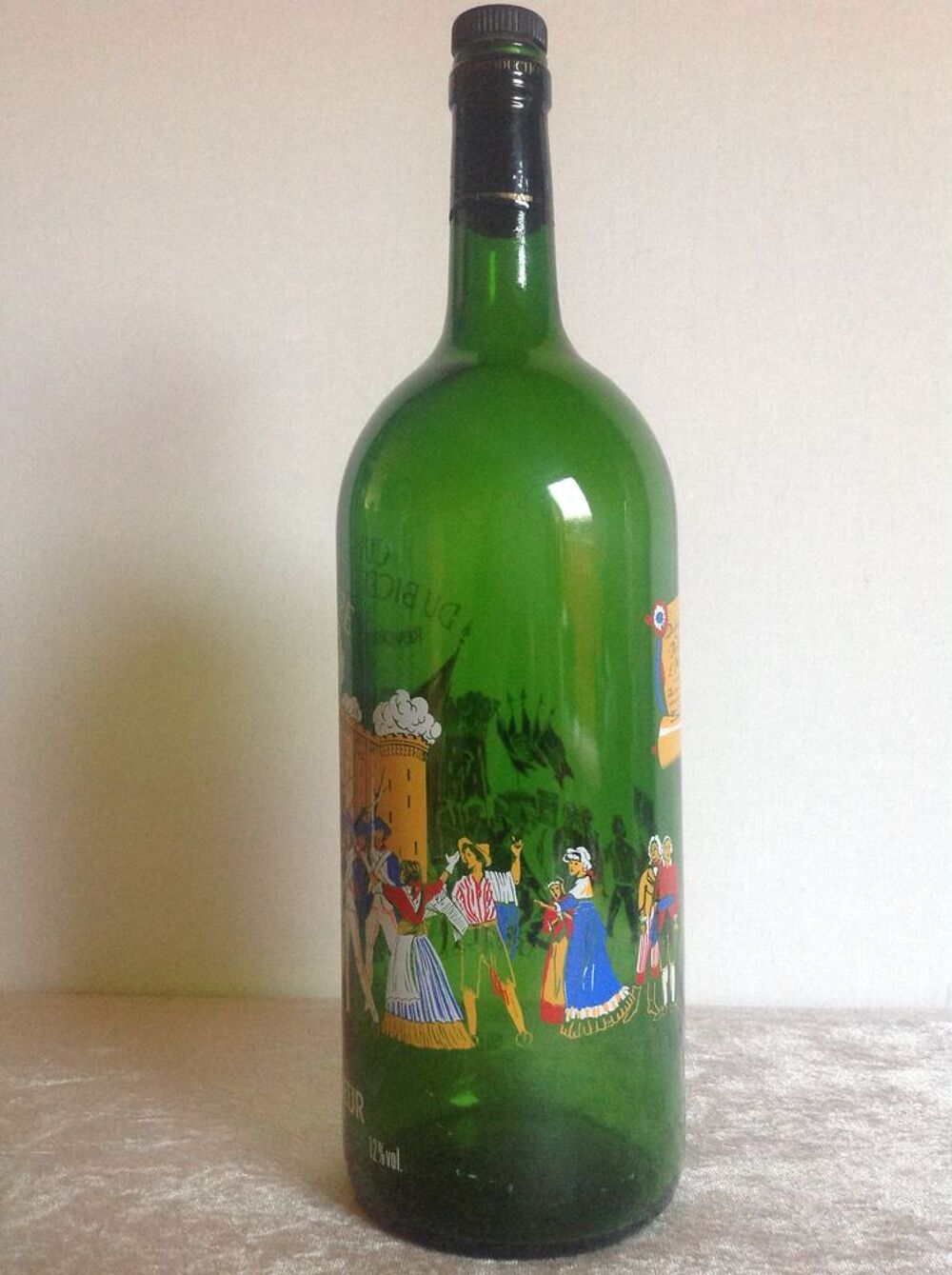 BOUTEILLE S&Eacute;RIGRAPHI&Eacute;E CUV&Eacute;E BICENTENAIRE VIDE Envoi Possibl Décoration