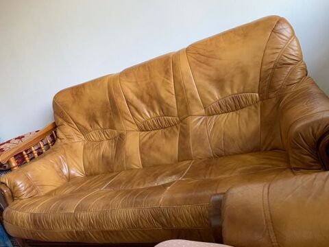3 fauteuils en cuir : un 3 places + deux 1 place 400 Montpellier (34)