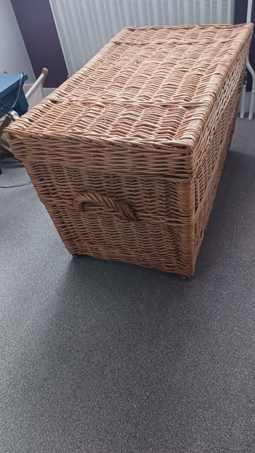 GRANDE MALLE EN OSIER DE QUALITE Décoration