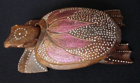 TORTUE DECORATIVE en Bois avec carapace amovible - Tha�lande 12 Gravelines (59)