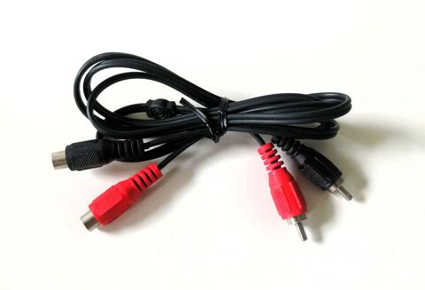 Prise Jack/RCA deux fiches m�les/femelles - 1,25 m 4 Puteaux (92)