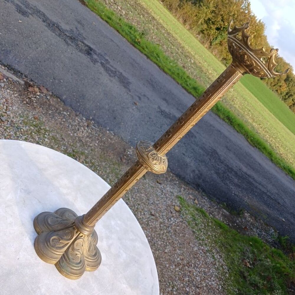 support de cierge &agrave; colonnes 