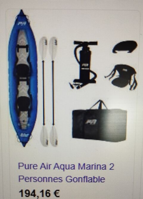 Kayak gonflable 2 places avec accessoires 150 Montpellier (34)