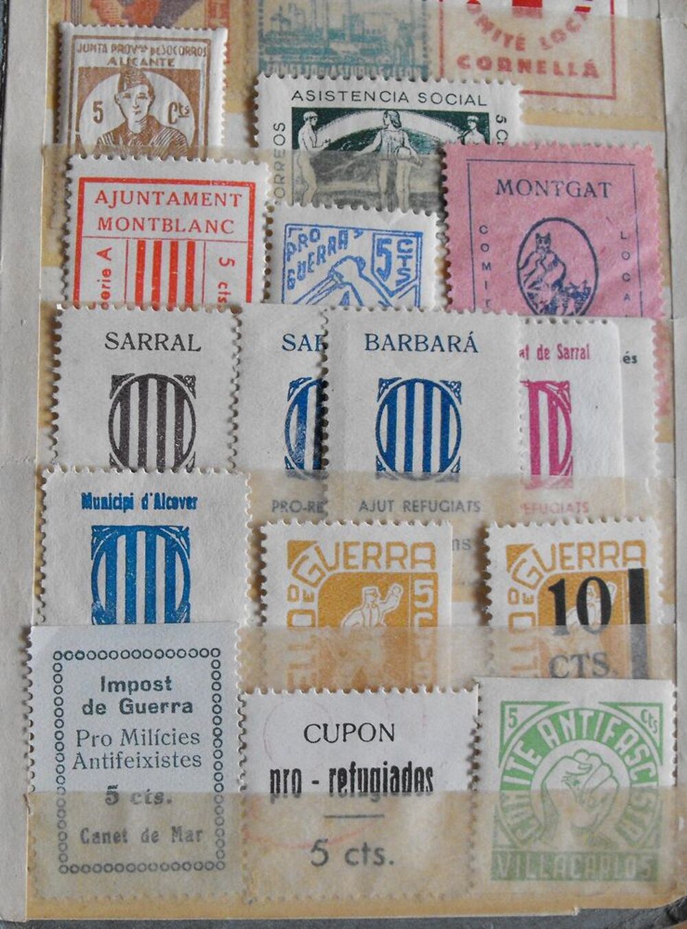 Timbre guerre civile espagnole 