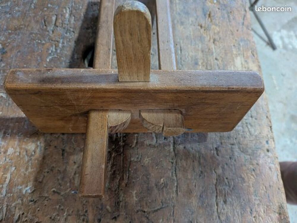 Trusquin en bois &agrave; r&eacute;glage double ? ancien Bricolage