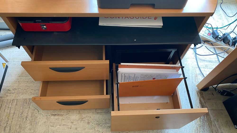 bureau de Direction de forme &frac12; lune Meubles