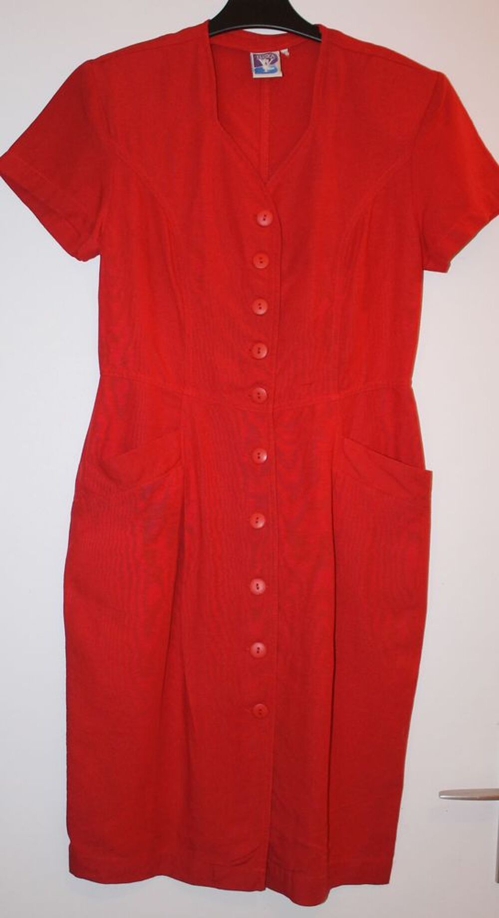 Robe vintage rouge ? Taille 38 /40 Vtements