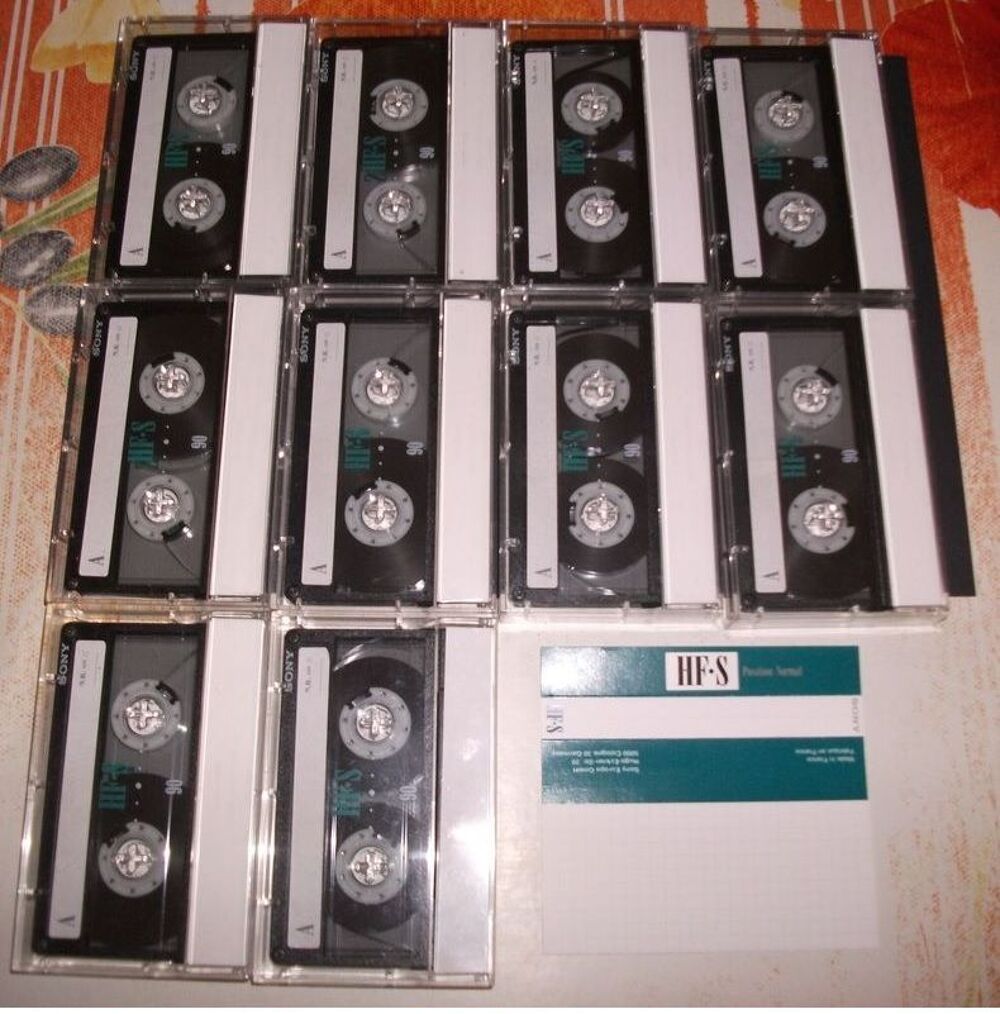 Cassettes Audio de 90 minutes r&eacute;enregistrables.
Audio et hifi