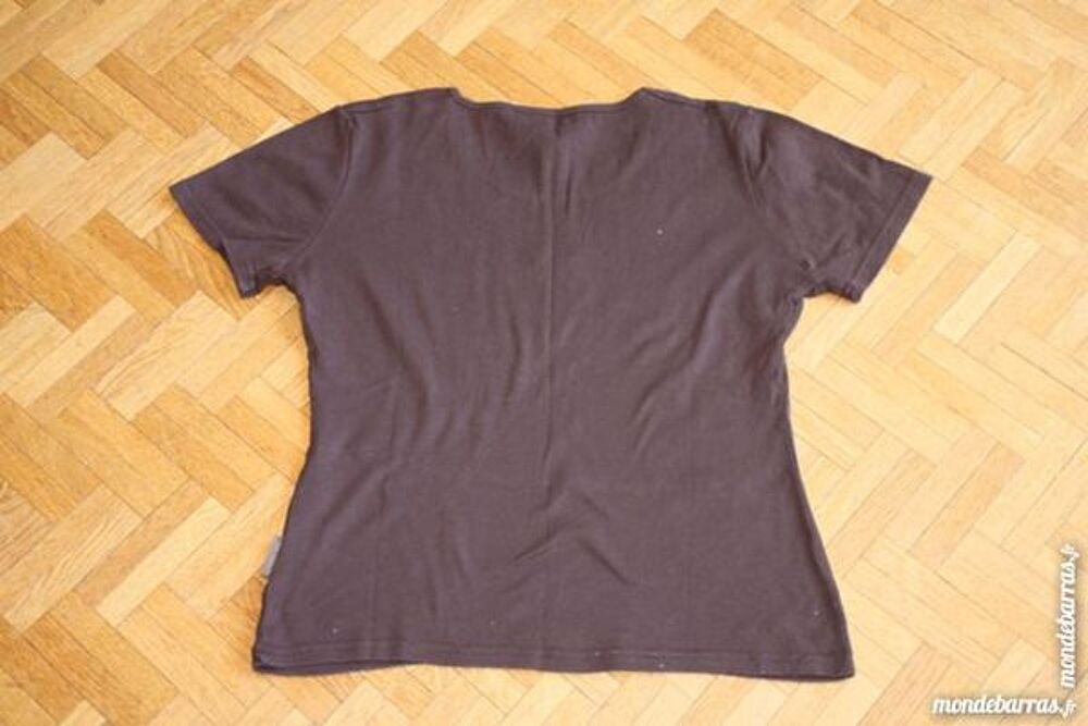 Tee-shirt marron C&ocirc;te anglaise (V6) Vêtements