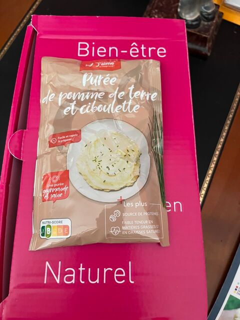 Lot de 18 sachets neufs pur�e pomme de terre ciboulette 20 La Roquebrussanne (83)