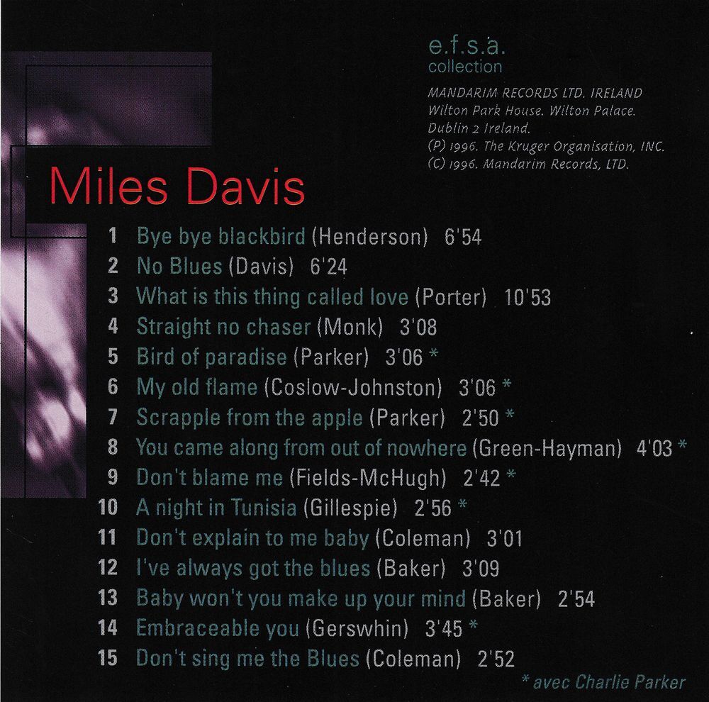 CD Miles Davis Jazz Masters (100 Ans De Jazz) CD et vinyles