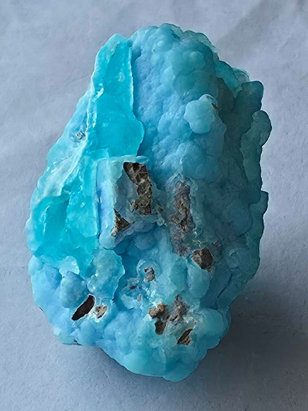 Min&eacute;ral Rare : H&eacute;mimorphite Bleu Turquoise du Katanga RDC 