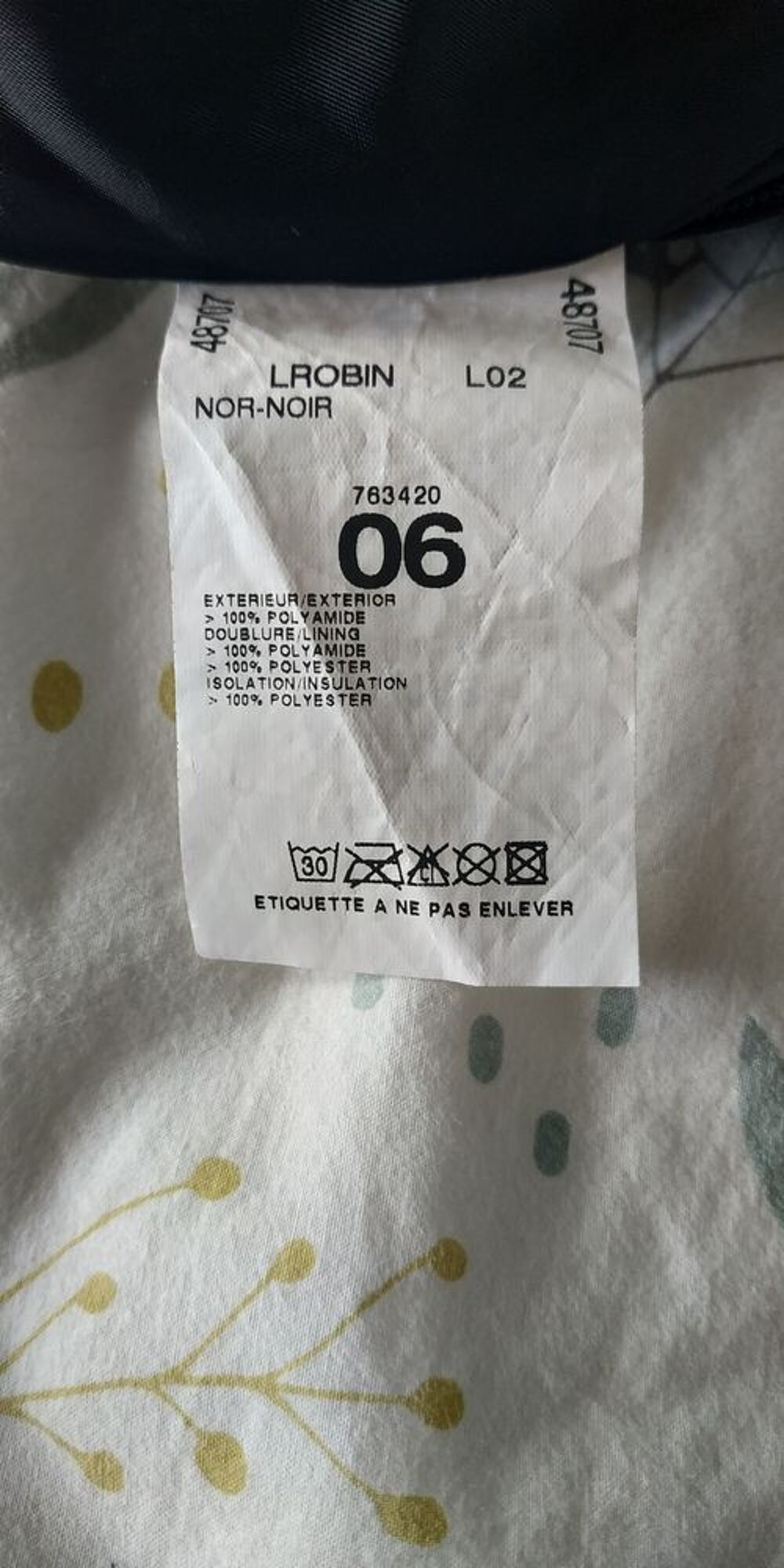 Magnifique pantalon de ski SNC noir pour enfant de 6 ans en Vêtements