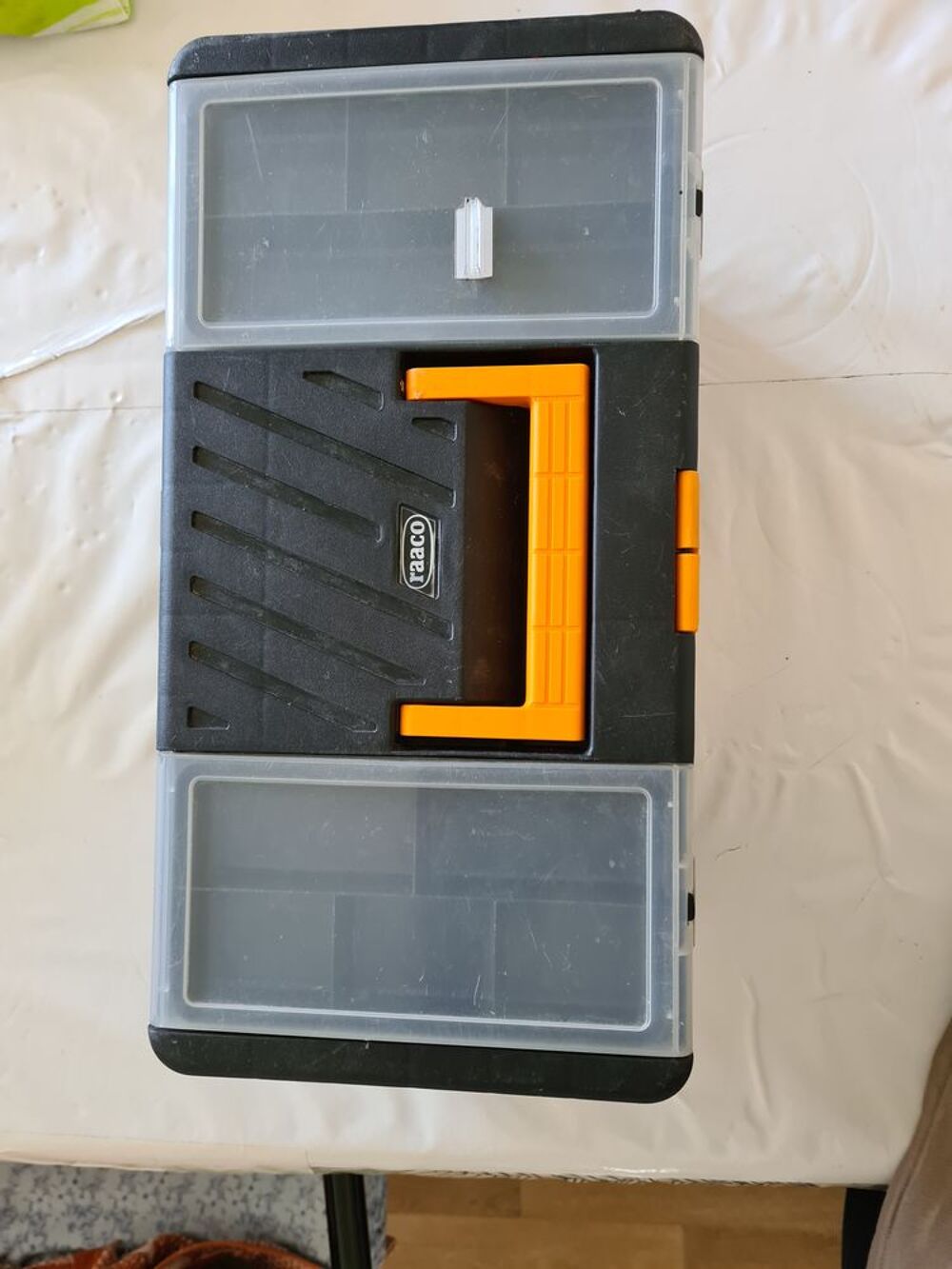Bo&icirc;te FR Caisse - Coffre &agrave; Outils En 100% Pvc Raaco Diy 15 L Bricolage