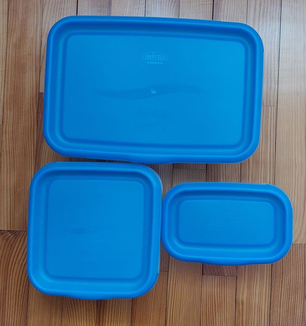 Lot de 3 bo&icirc;tes de rangement avec le syst&egrave;me de fermeture Ai Décoration