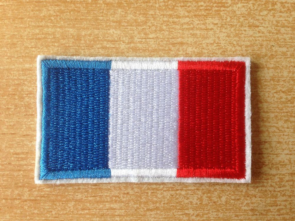&eacute;cusson brod&eacute; drapeau francais france 6,5x4 cm 