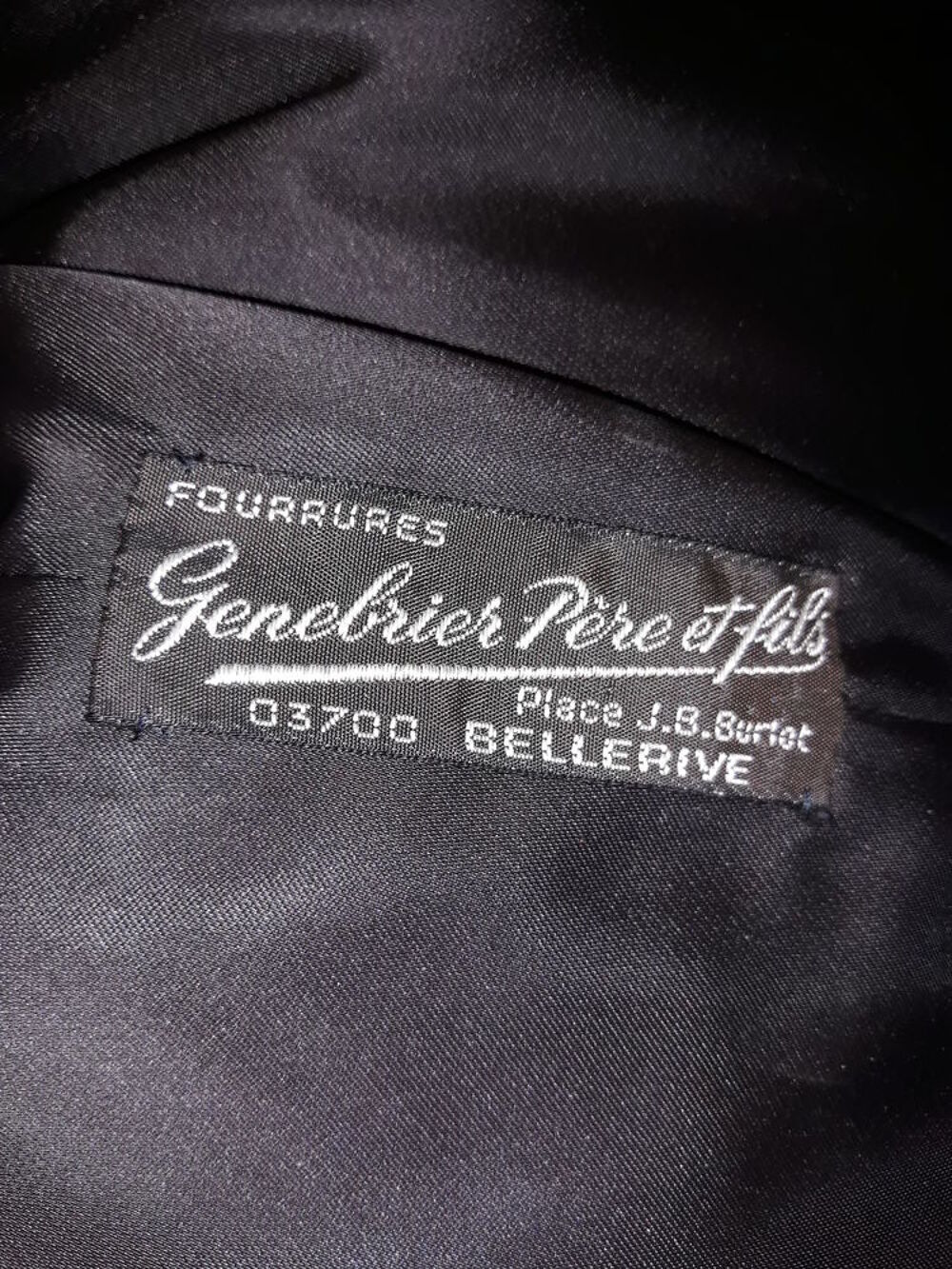 Tr&egrave;s beau manteau de vison fourrures Genebrier P&egrave;re et Fils Vêtements