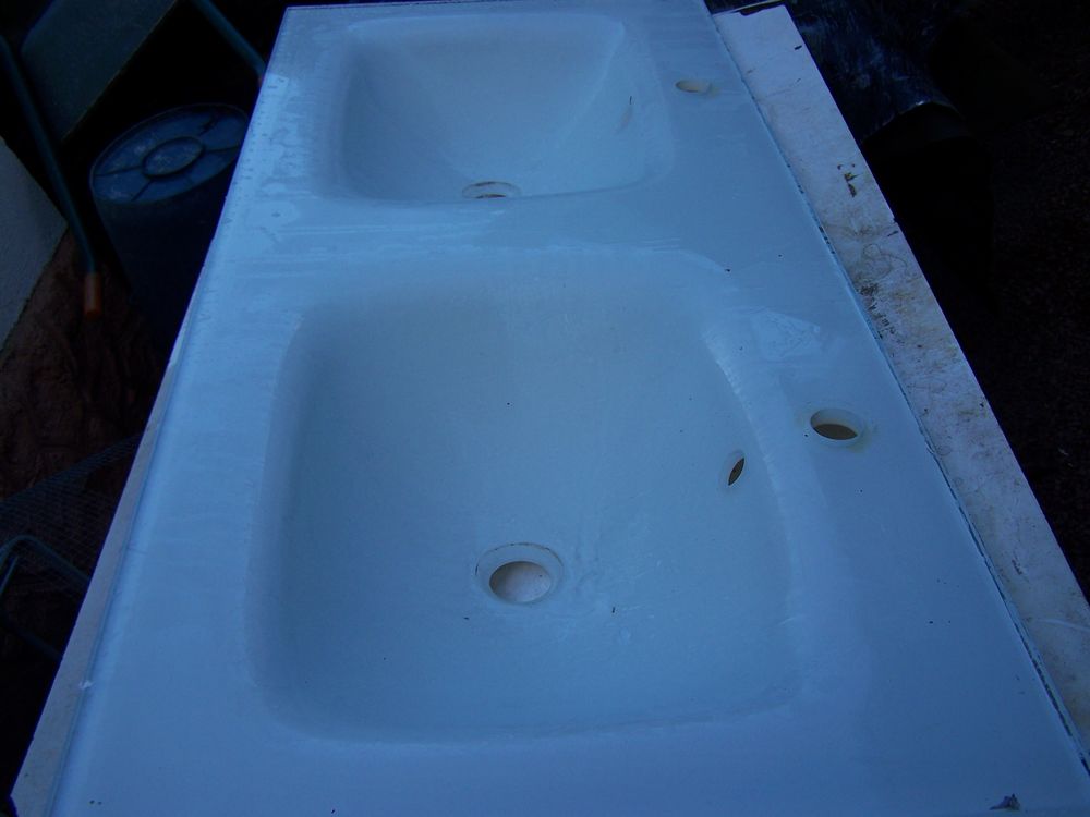 double vasque en verre Bricolage