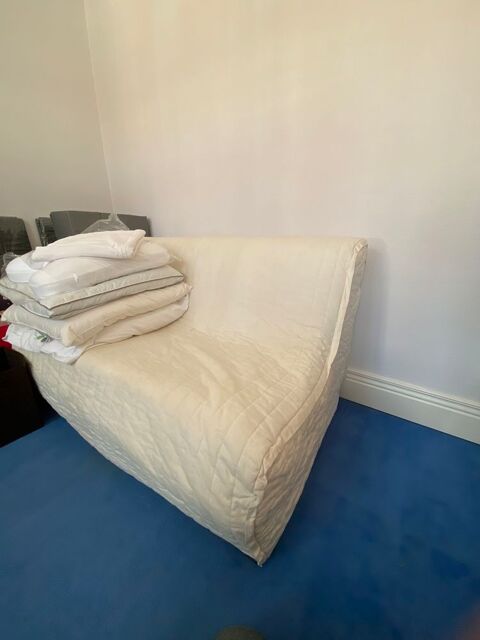 canapé CONVERTIBLE sommier lattes et matelas mousse 140/200 90 Lillers (62)