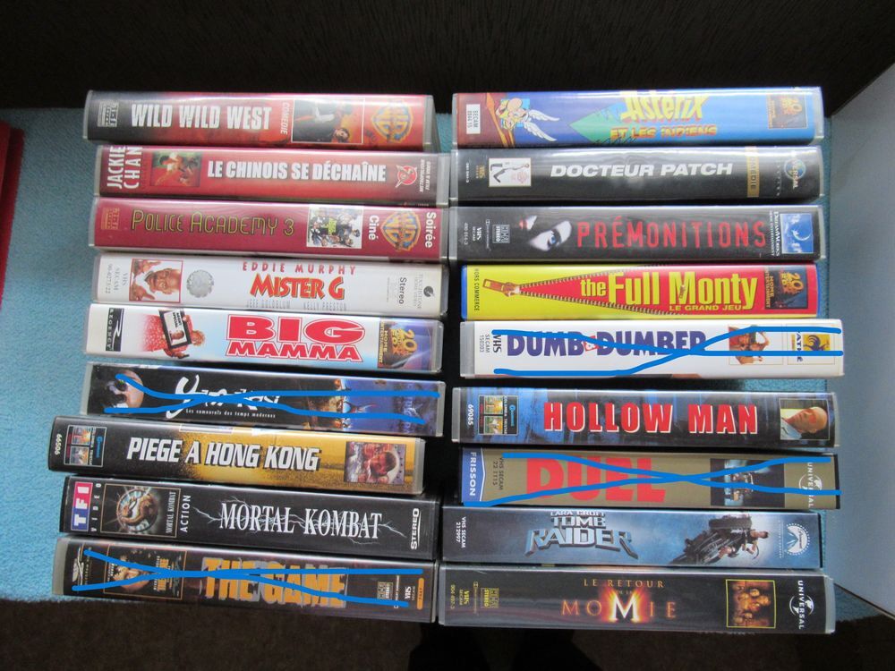Diff&eacute;rentes cassettes VHS Photos/Video/TV