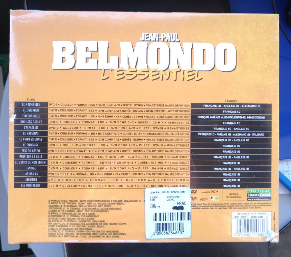 Jean Paul Belmondo, l'essentiel DVD et blu-ray