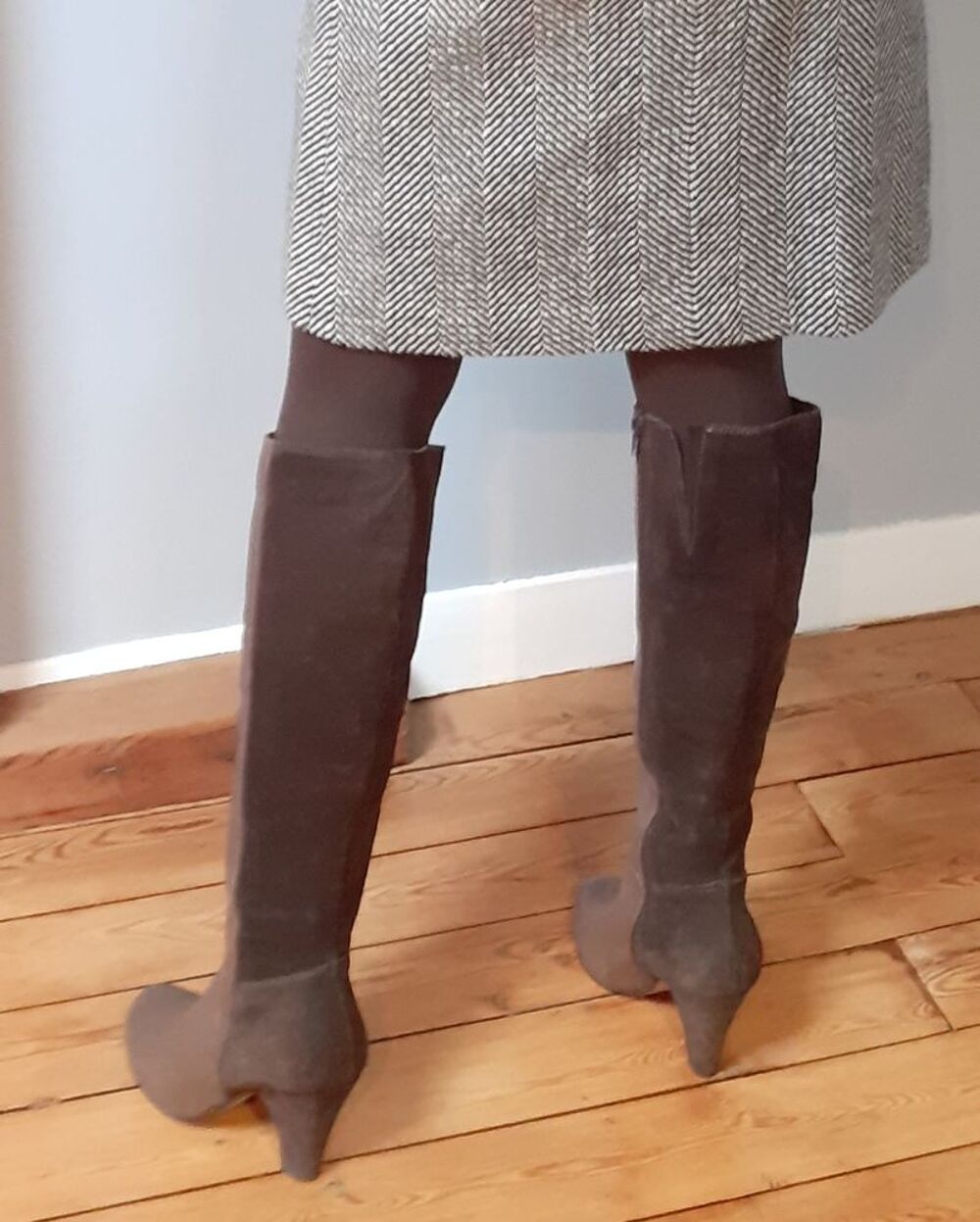 Bottes ANDRE 38 marron glac&eacute; Chaussures