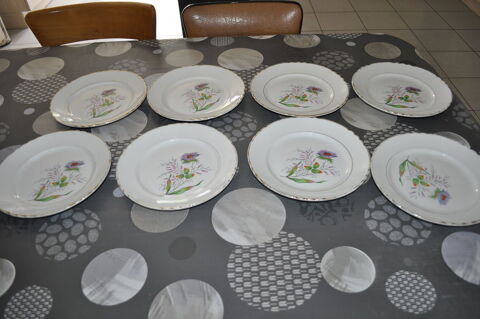 Lot d'assiettes du nombre de 8 5 Perreuil (71)
