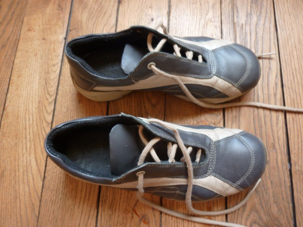 Baskets casual San Marina grises &amp; cr&egrave;me pointure 40 Chaussures