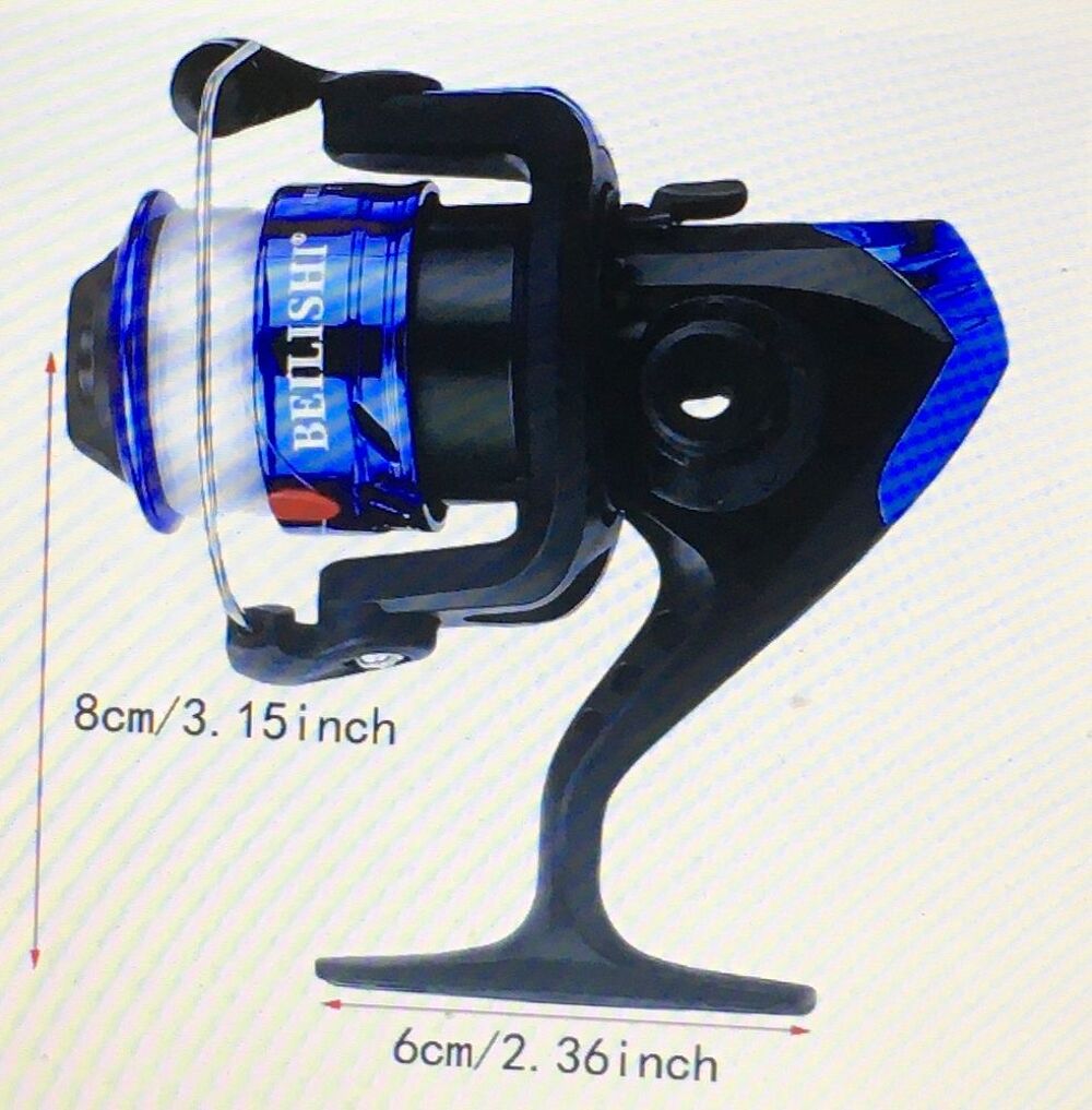 canne &agrave; p&ecirc;che en fibre de carbone+moulinet bleue Sports