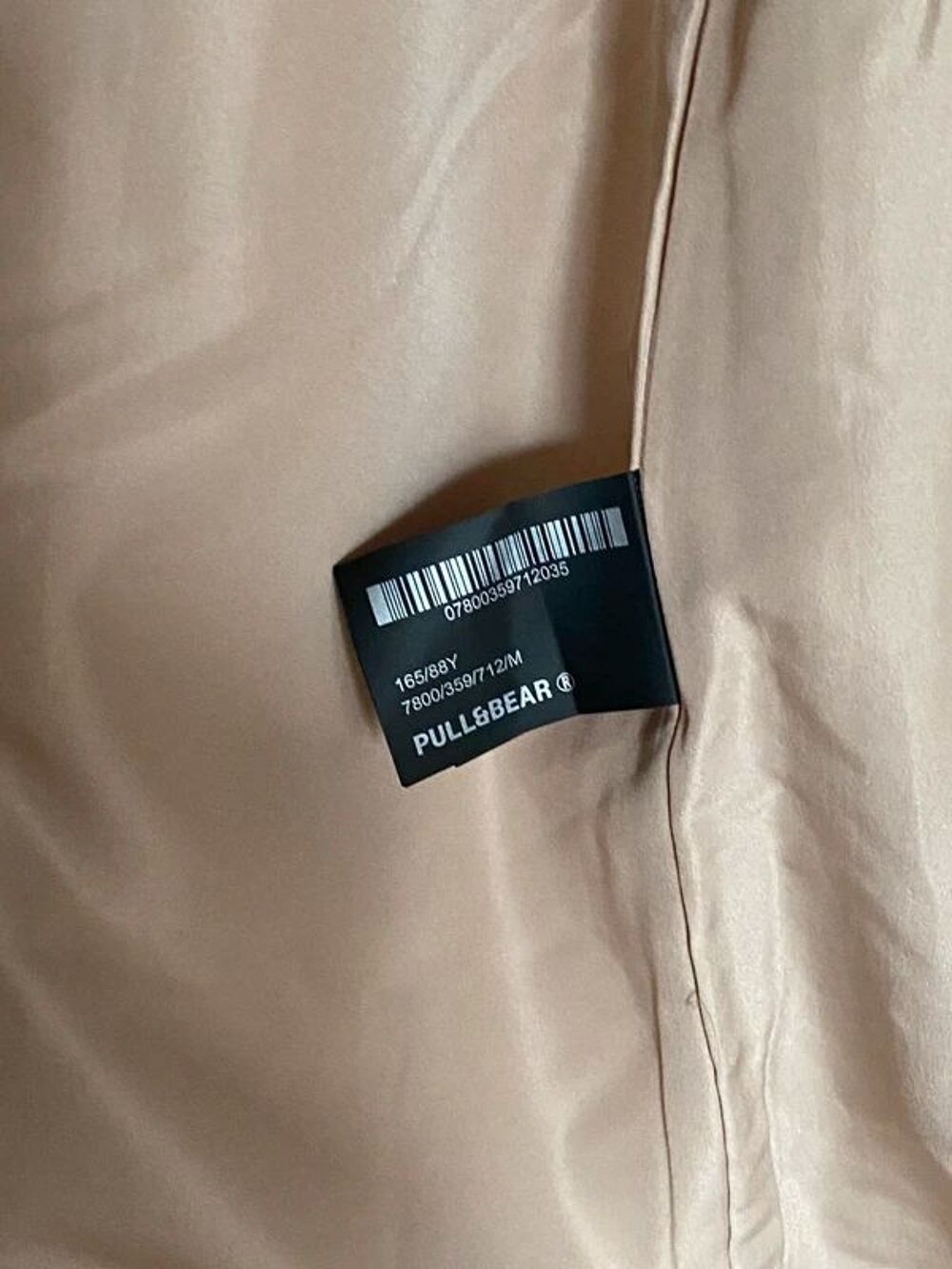 Manteau long &eacute;cru Pull &amp; Bear M Vêtements