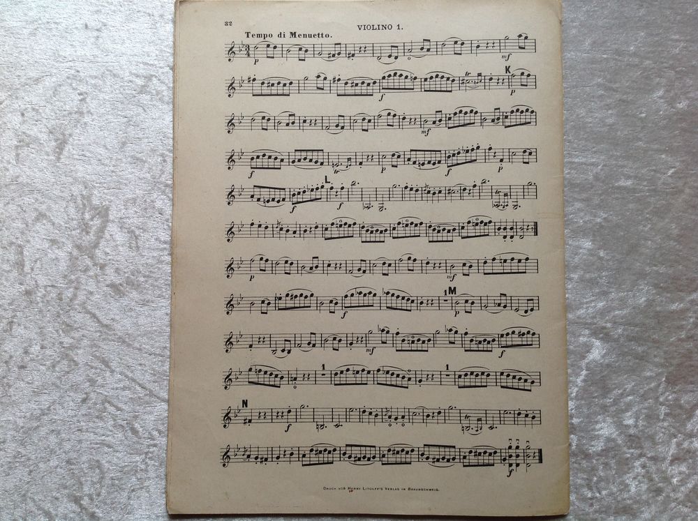 PARTITION ANCIENNE COLLECTION LITOLFF GEBAUER 32P Envoi poss Instruments de musique